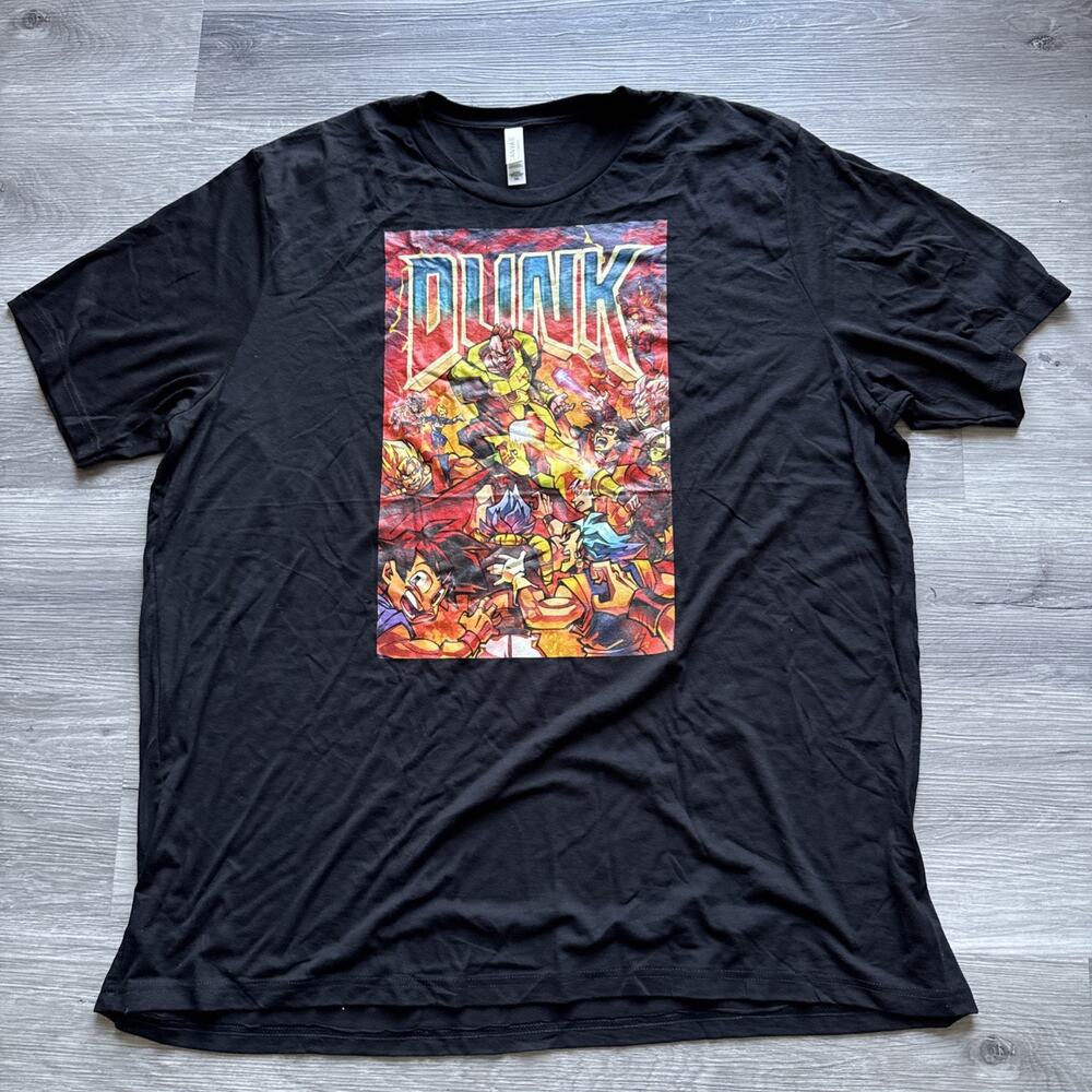 Lythero Dunk Graphic T-Shirt Tee, Black, 3XL XXXL
